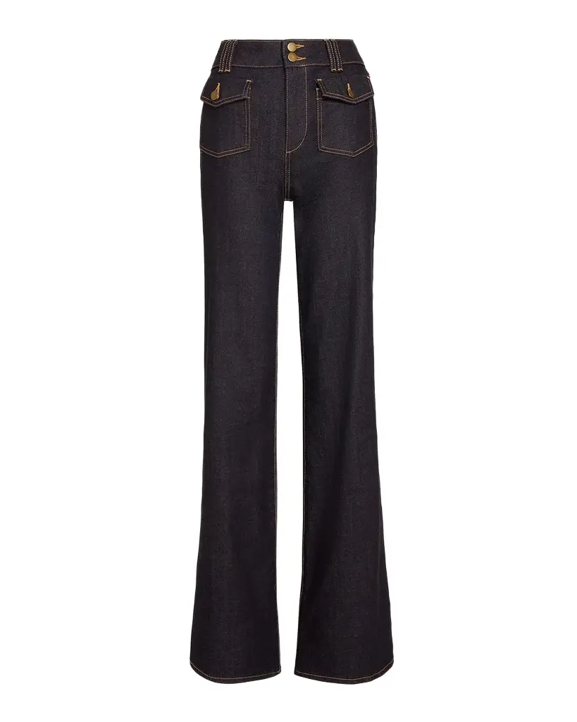 Ramy Brook Fay High-Rise Wide Leg Jeans
