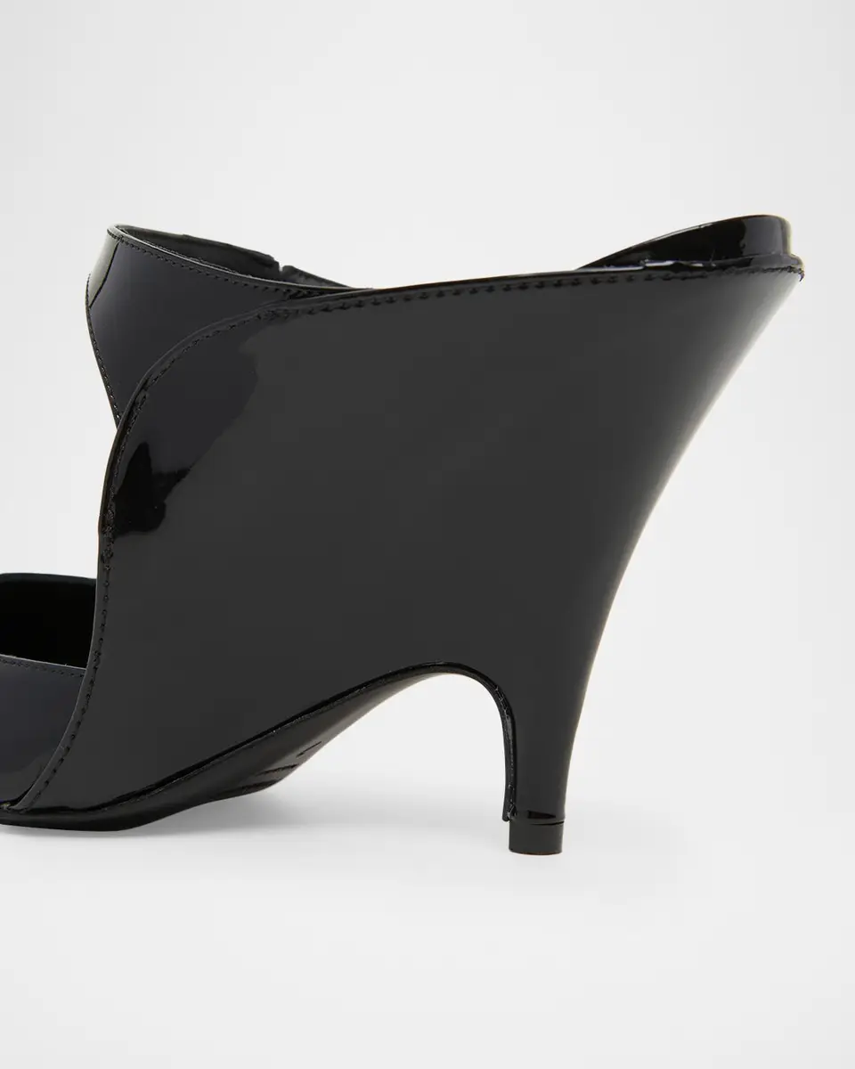 Ferragamo 95mm Jasir Patent Leather Mule Pumps | Thumbnail 5 Ferragamo 95mm Jasir Patent Leather Mule Pumps | Thumbnail 5