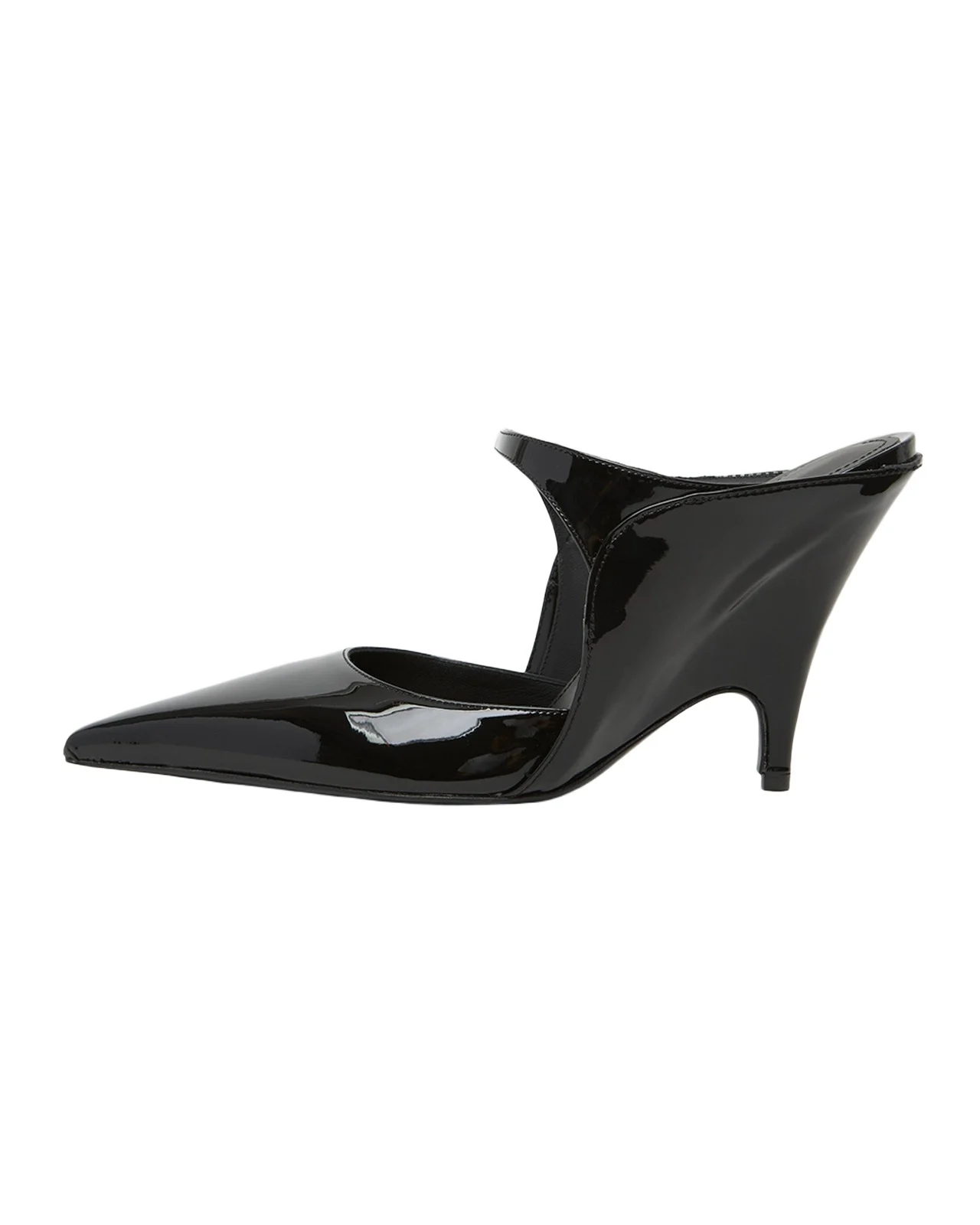 95mm Jasir Patent Leather Mule Pumps 95mm Jasir Patent Leather Mule Pumps