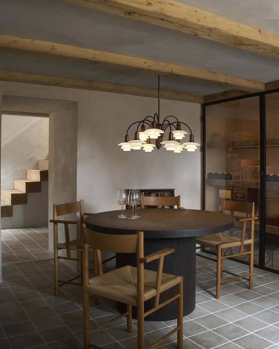 Louis Poulsen PH 1/1 28" Aged Brass 9-Light Chandelier, Centenary Edition | Thumbnail 4 Louis Poulsen PH 1/1 28" Aged Brass 9-Light Chandelier, Centenary Edition | Thumbnail 4