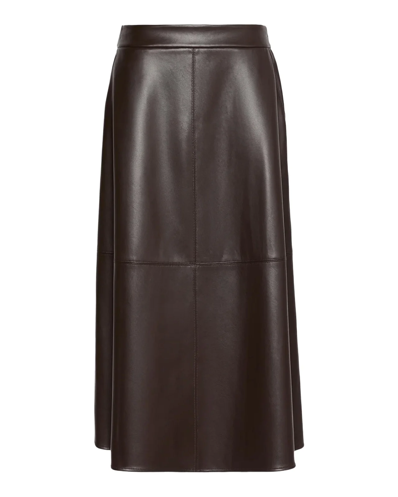 Faux-Leather Midi Skirt Faux-Leather Midi Skirt