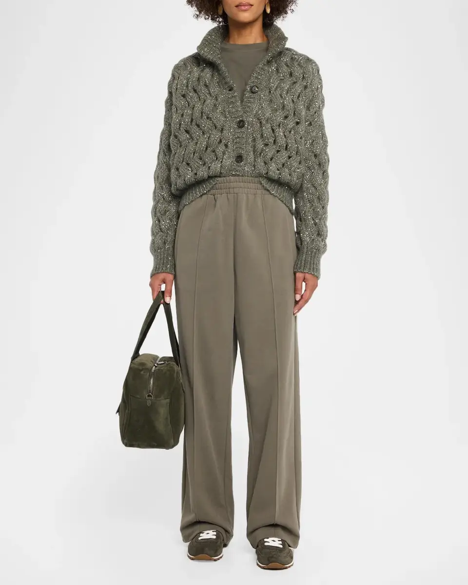 Brunello Cucinelli Ocean Waves Diamante Mohair Cardigan | Thumbnail 2 Brunello Cucinelli Ocean Waves Diamante Mohair Cardigan | Thumbnail 2