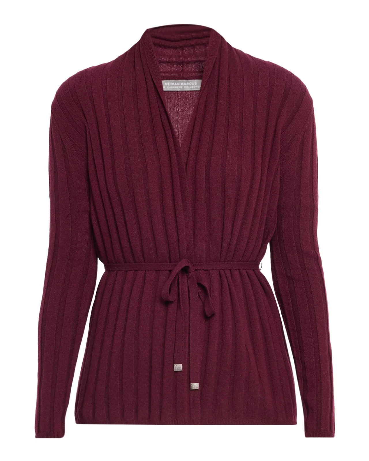 Cashmere Ribbed Wrap-Front Cardigan Cashmere Ribbed Wrap-Front Cardigan