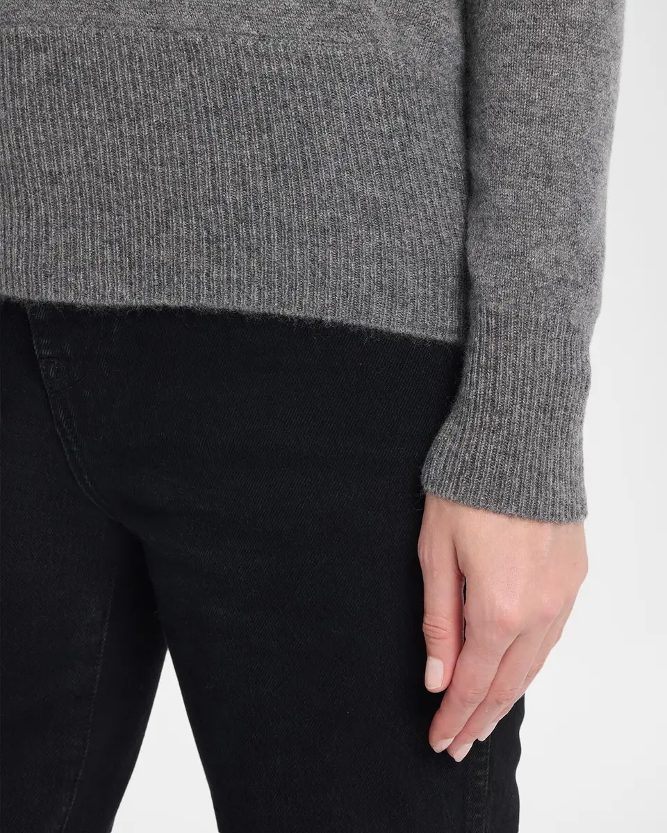 Neiman Marcus Cashmere Collection Wrap-Front Cashmere Top | Thumbnail 5 Neiman Marcus Cashmere Collection Wrap-Front Cashmere Top | Thumbnail 5