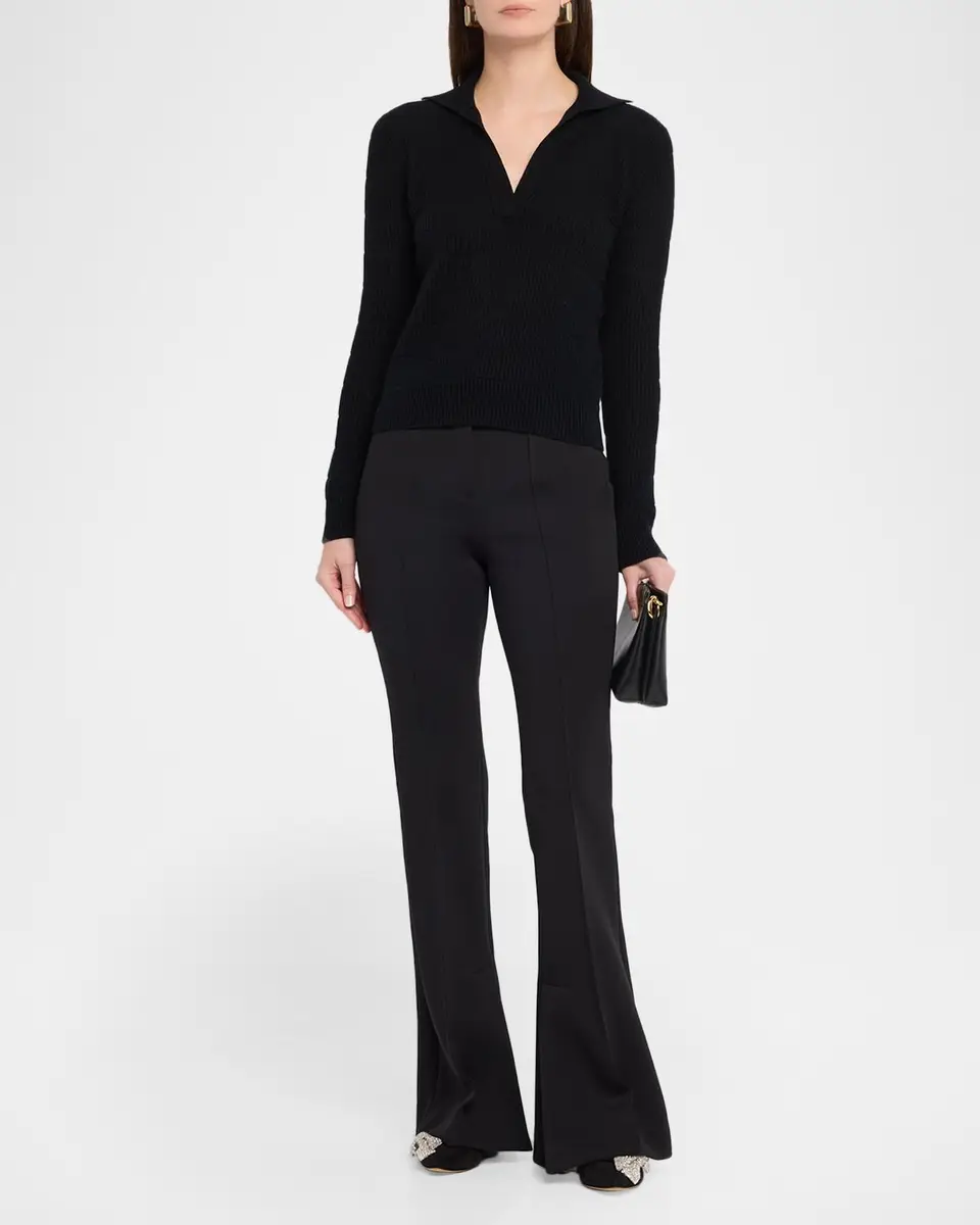 Neiman Marcus Cashmere Collection Cashmere Polo Sweater | Thumbnail 2 Neiman Marcus Cashmere Collection Cashmere Polo Sweater | Thumbnail 2