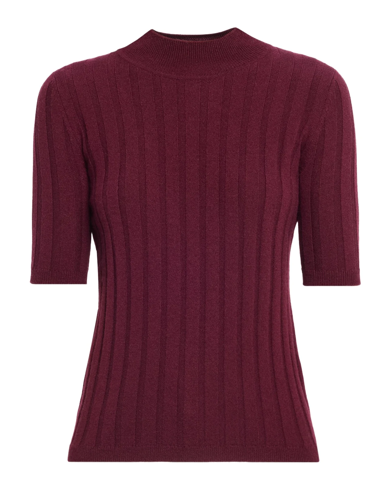 Ribbed Cashmere Elbow-Sleeve Sweater Ribbed Cashmere Elbow-Sleeve Sweater