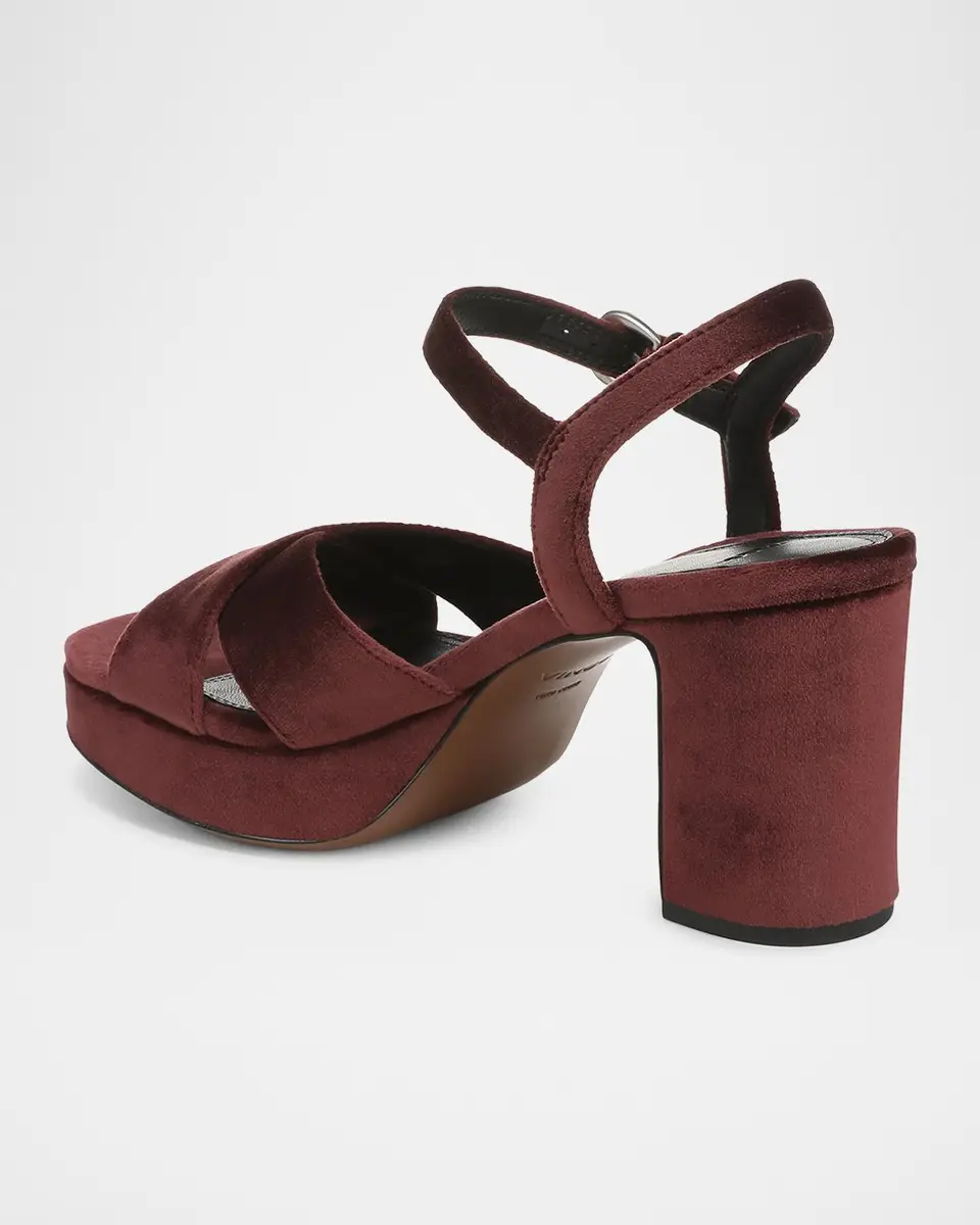 Vince 80mm Ericka Velvet Platform Sandals | Thumbnail 3 Vince 80mm Ericka Velvet Platform Sandals | Thumbnail 3