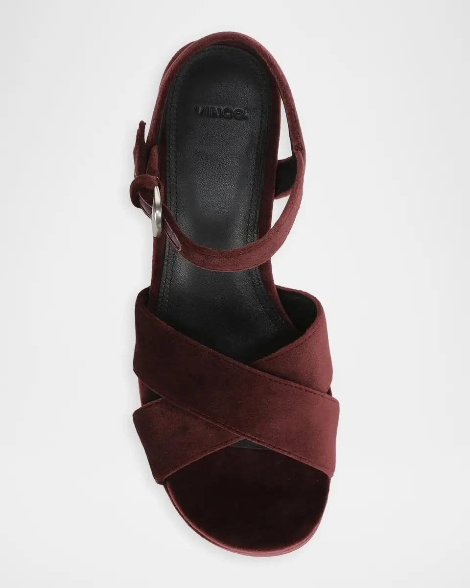 Vince 80mm Ericka Velvet Platform Sandals | Thumbnail 4 Vince 80mm Ericka Velvet Platform Sandals | Thumbnail 4