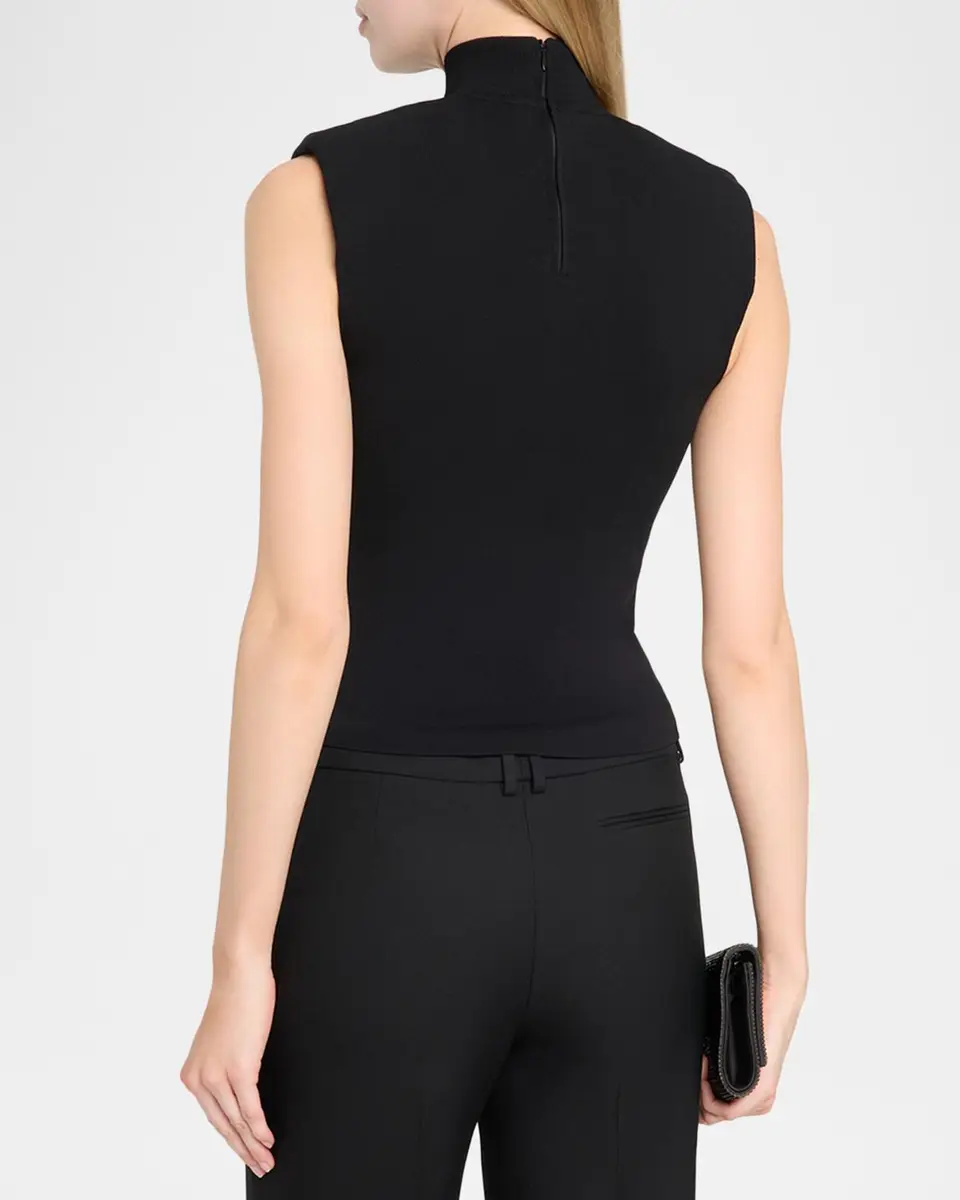 Toccin Diala Sleeveless Mock-Neck Knit Top | Thumbnail 3 Toccin Diala Sleeveless Mock-Neck Knit Top | Thumbnail 3