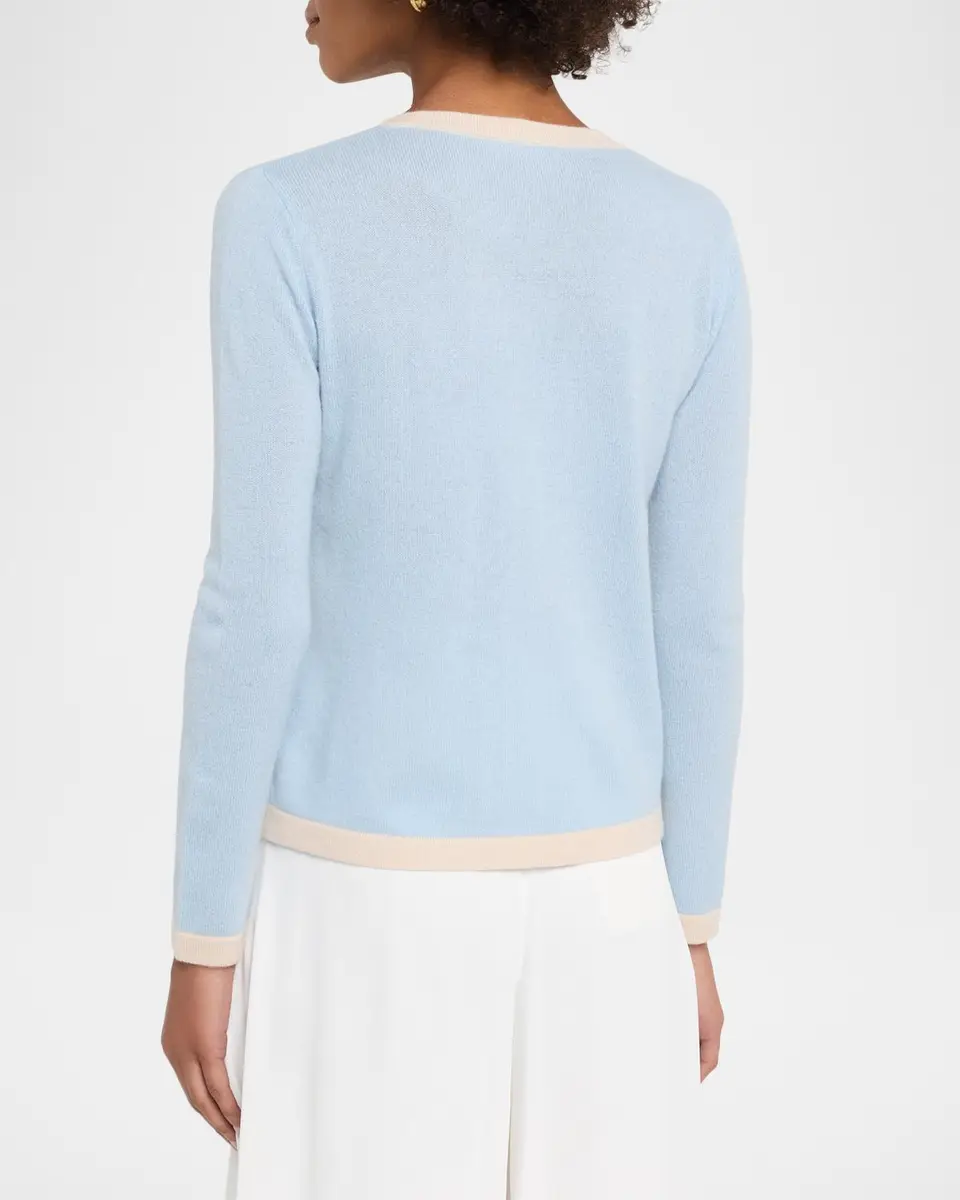 Neiman Marcus Cashmere Collection Cashmere V-Neck Cardigan | Thumbnail 2 Neiman Marcus Cashmere Collection Cashmere V-Neck Cardigan | Thumbnail 2