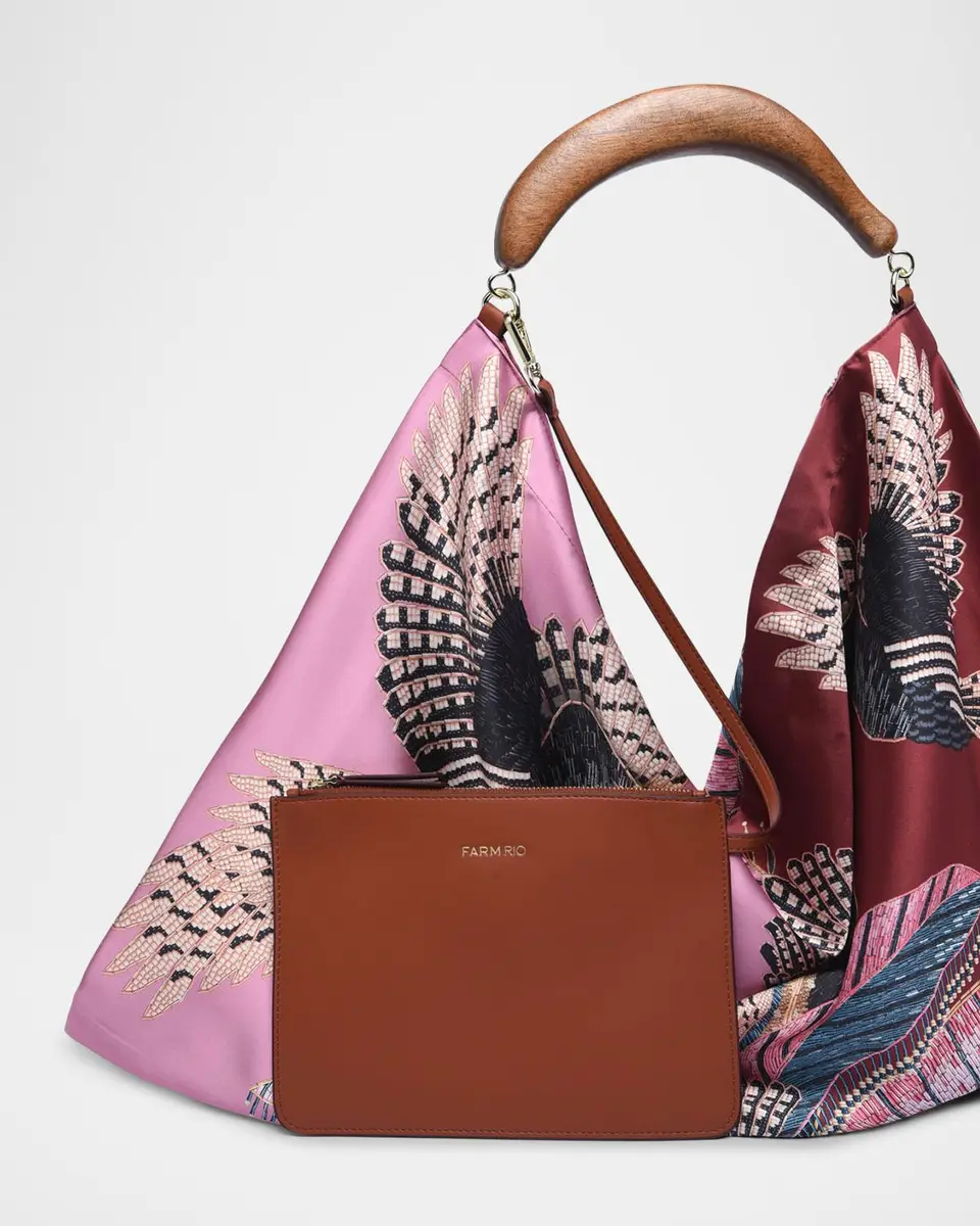Farm Rio Botanical-Print Scarf Hobo Bag | Thumbnail 4 Farm Rio Botanical-Print Scarf Hobo Bag | Thumbnail 4