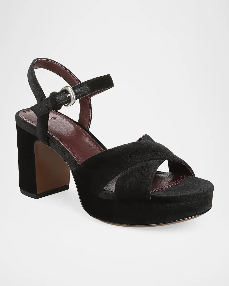 Vince 80mm Ericka Velvet Platform Sandals | Thumbnail 2 Vince 80mm Ericka Velvet Platform Sandals | Thumbnail 2