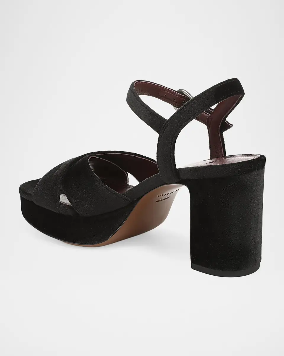 Vince 80mm Ericka Velvet Platform Sandals | Thumbnail 3 Vince 80mm Ericka Velvet Platform Sandals | Thumbnail 3