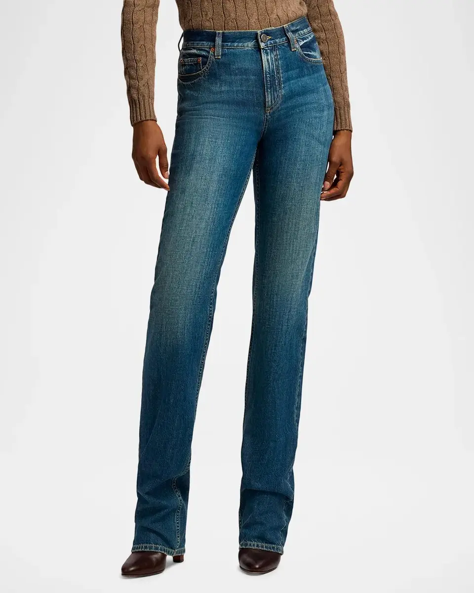 Ralph Lauren Collection Walton Slim Bootcut Jeans | Thumbnail 4