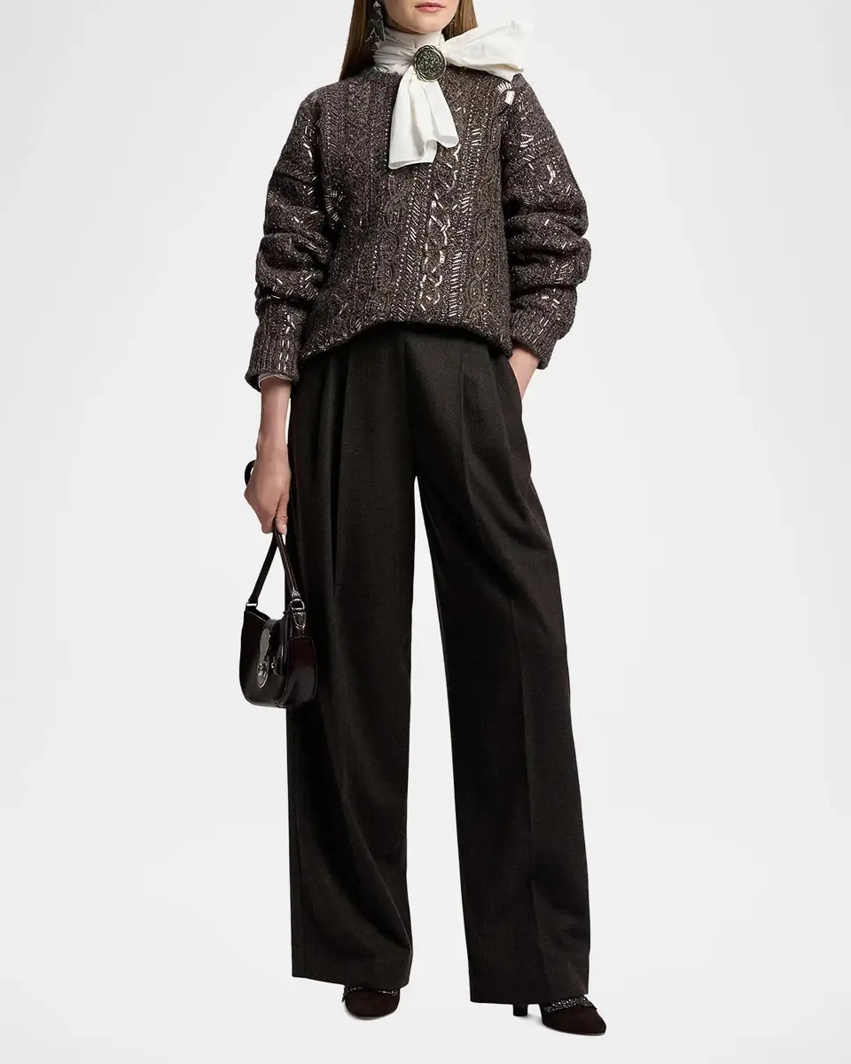 Ralph Lauren Collection Dara Tie-Neck Poplin Blouse | Thumbnail 2 Ralph Lauren Collection Dara Tie-Neck Poplin Blouse | Thumbnail 2