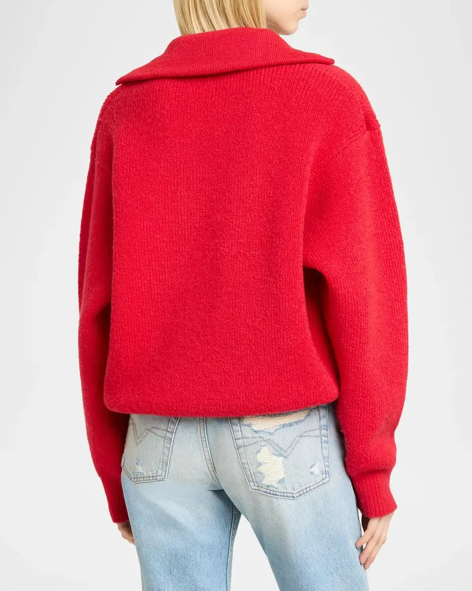 Isabel Marant Ydalia Laced Wool Rib Sweater | Thumbnail 3