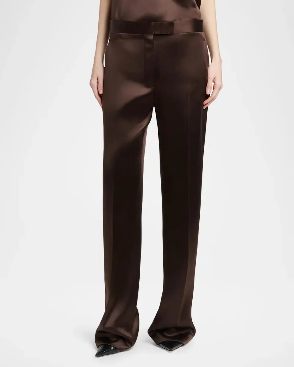 Tom Ford Silk Satin Wide-Leg Pants | Thumbnail 4 Tom Ford Silk Satin Wide-Leg Pants | Thumbnail 4