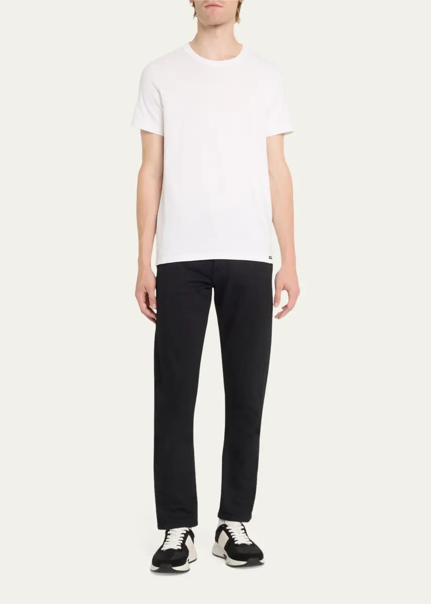 Tom Ford Men's Solid Stretch Jersey T-Shirt | Thumbnail 2 Tom Ford Men's Solid Stretch Jersey T-Shirt | Thumbnail 2