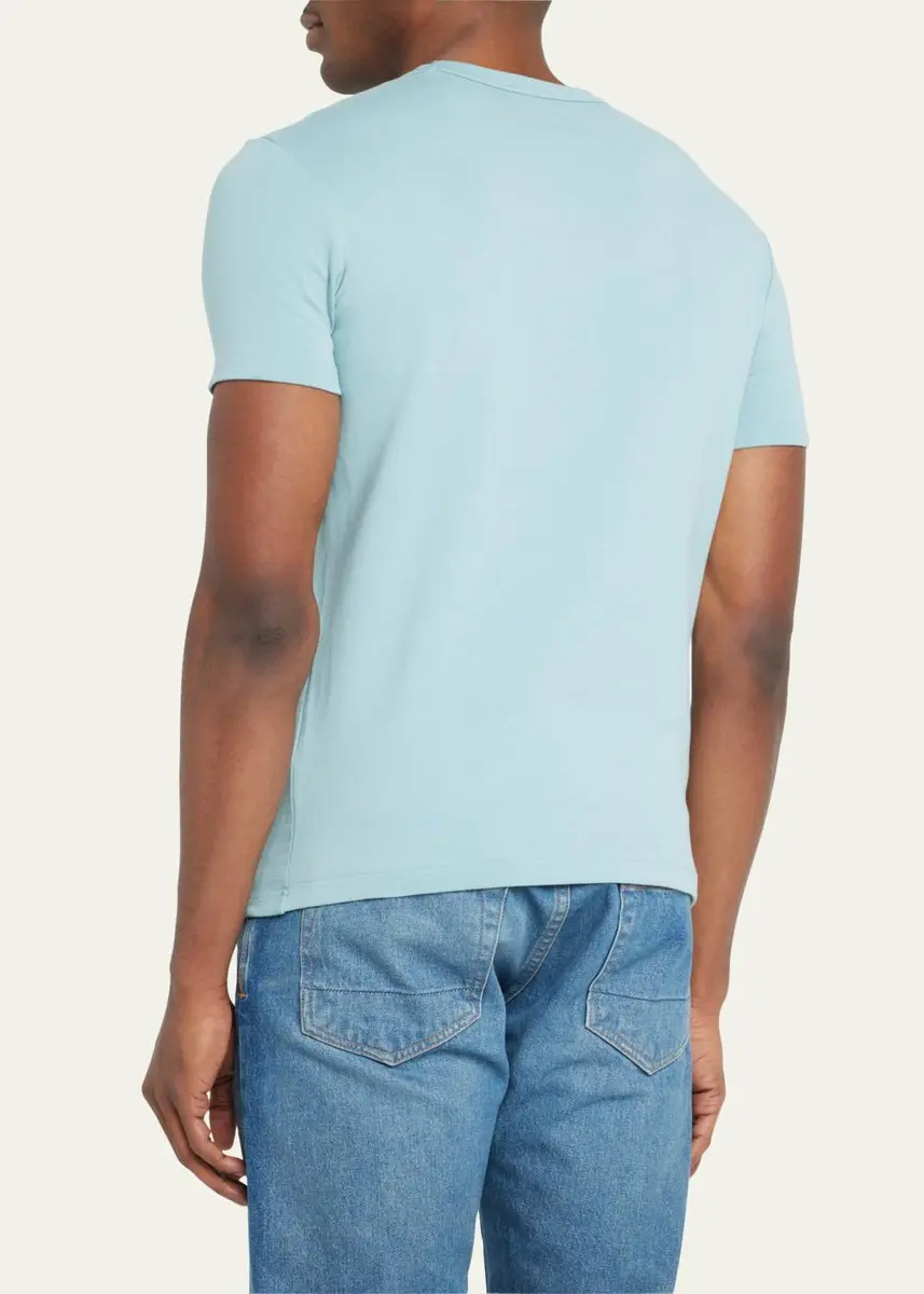 Tom Ford Men's Solid Stretch Jersey T-Shirt | Thumbnail 7 Tom Ford Men's Solid Stretch Jersey T-Shirt | Thumbnail 7
