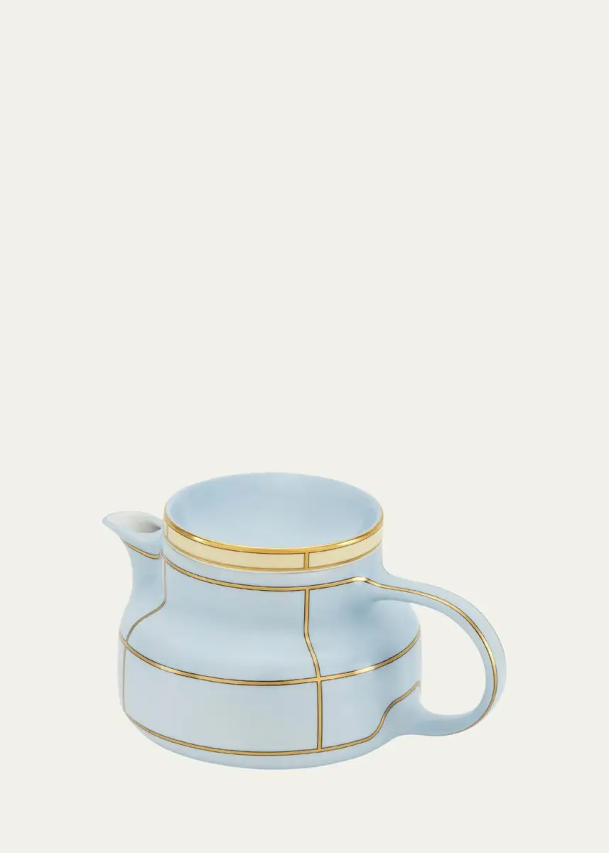 GINORI 1735 Diva Colonna Teapot with Cover, Celeste | Thumbnail 2 GINORI 1735 Diva Colonna Teapot with Cover, Celeste | Thumbnail 2