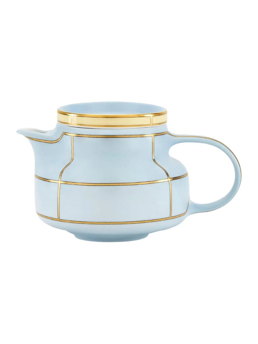 GINORI 1735 Diva Colonna Teapot with Cover, Celeste | Thumbnail 1 GINORI 1735 Diva Colonna Teapot with Cover, Celeste | Thumbnail 1