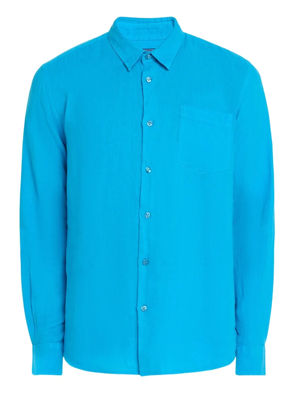 Men's Caroubis Solid Linen Sport Shirt Men's Caroubis Solid Linen Sport Shirt