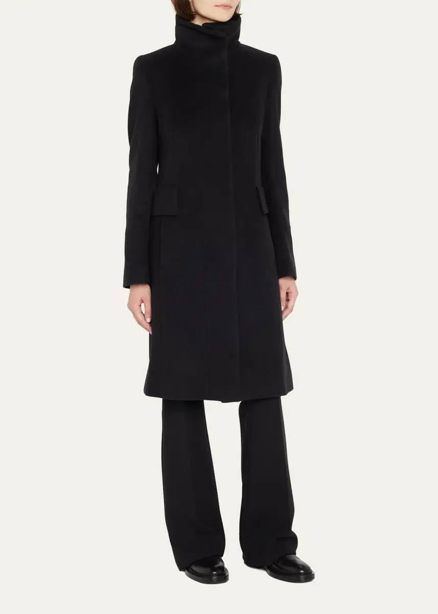 Akris punto Duffle Knee-Length Wool Coat | Thumbnail 4 Akris punto Duffle Knee-Length Wool Coat | Thumbnail 4