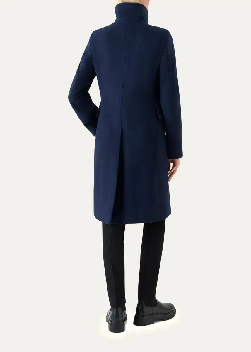 Akris punto Duffle Knee-Length Wool Coat | Thumbnail 7 Akris punto Duffle Knee-Length Wool Coat | Thumbnail 7