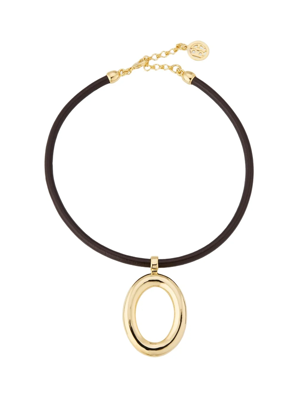 24K Gold Electroplated Pendant Cord Necklace 24K Gold Electroplated Pendant Cord Necklace
