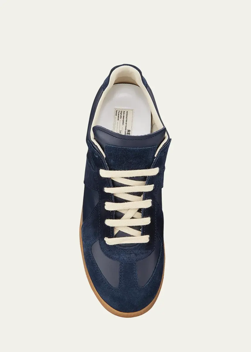 Maison Margiela Men's Replica Leather Low-Top Sneakers | Thumbnail 11 Maison Margiela Men's Replica Leather Low-Top Sneakers | Thumbnail 11