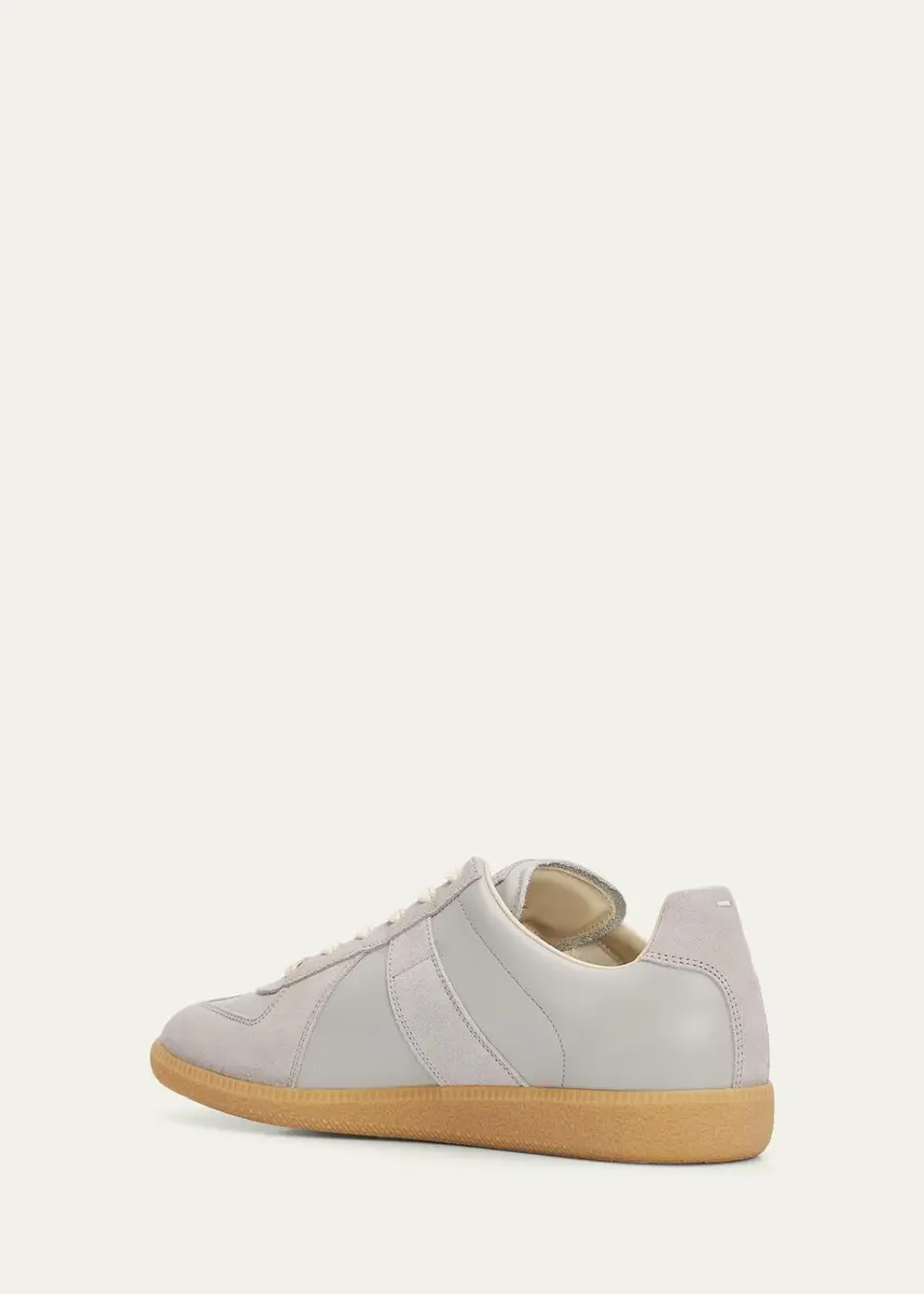 Maison Margiela Men's Replica Leather Low-Top Sneakers | Thumbnail 5 Maison Margiela Men's Replica Leather Low-Top Sneakers | Thumbnail 5