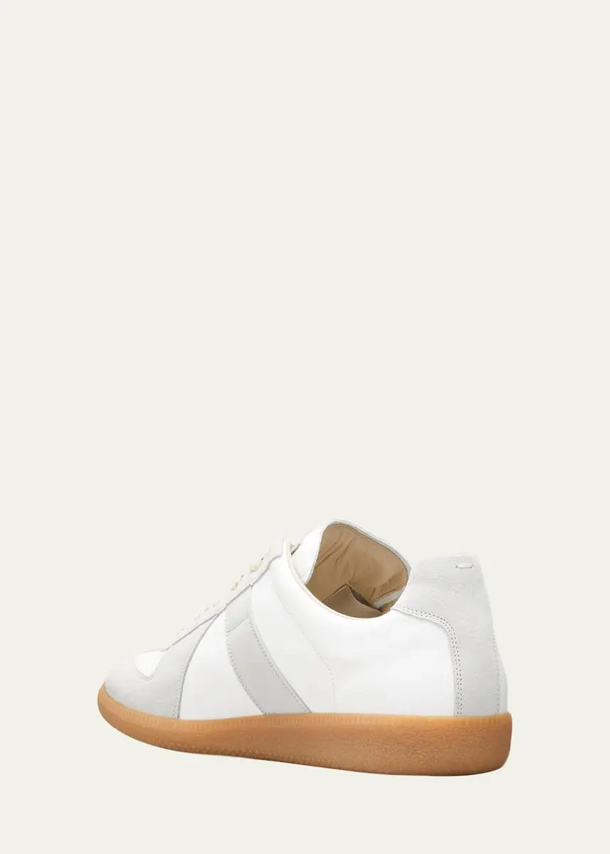 Maison Margiela Men's Replica Leather Low-Top Sneakers | Thumbnail 8 Maison Margiela Men's Replica Leather Low-Top Sneakers | Thumbnail 8