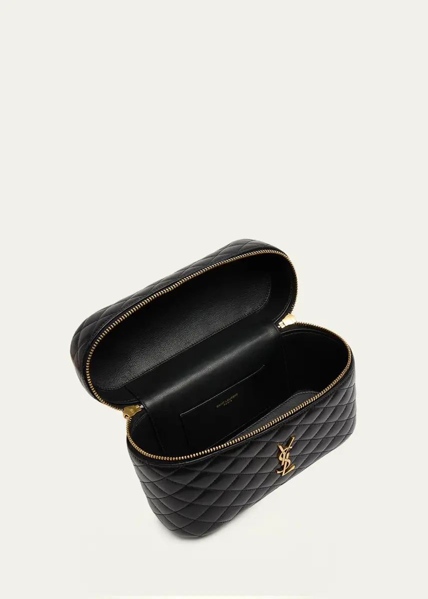Saint Laurent Gaby Large YSL Vanity Bag in Quilted Leather | Thumbnail 4