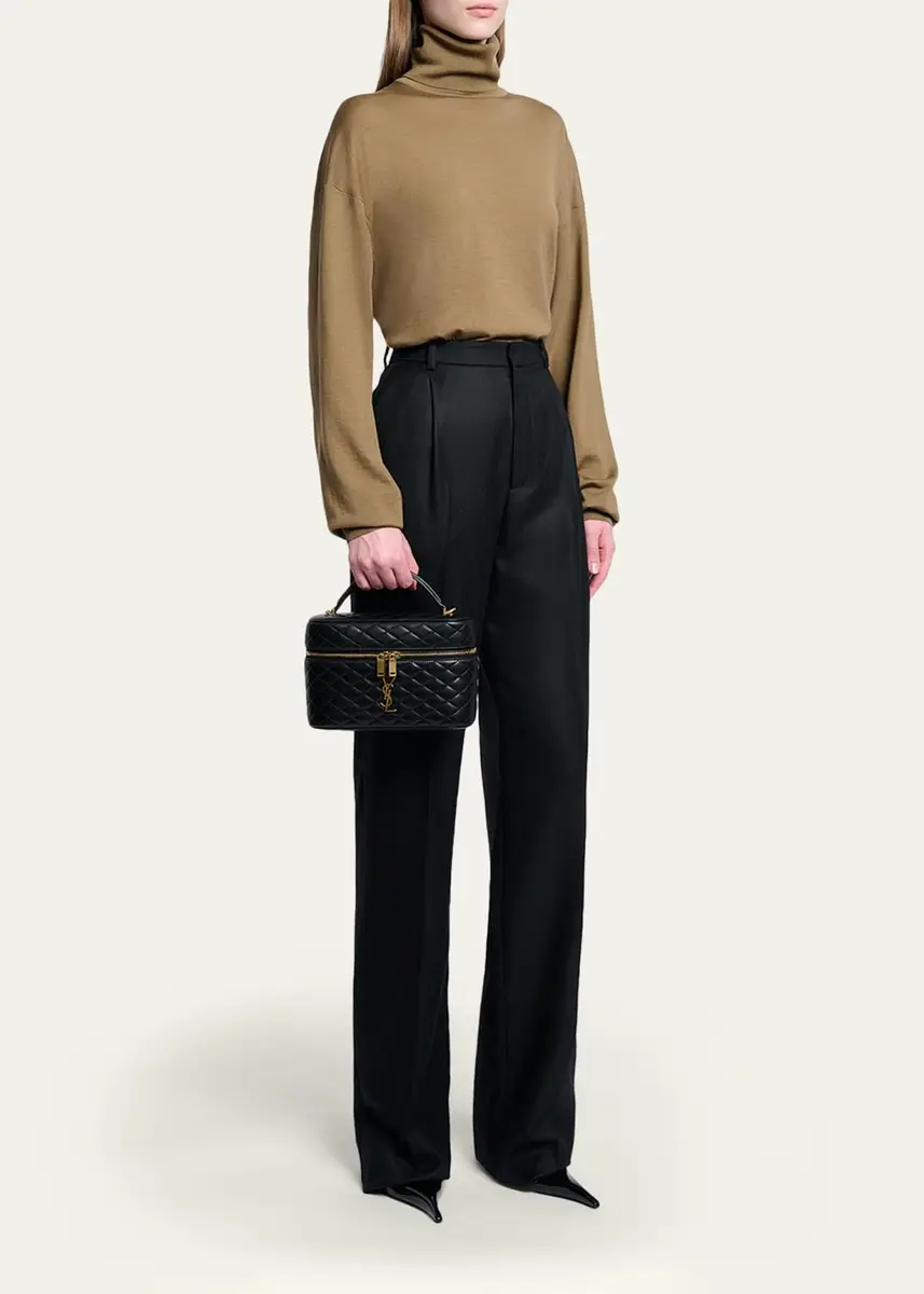 Saint Laurent Gaby Large YSL Vanity Bag in Quilted Leather | Thumbnail 5