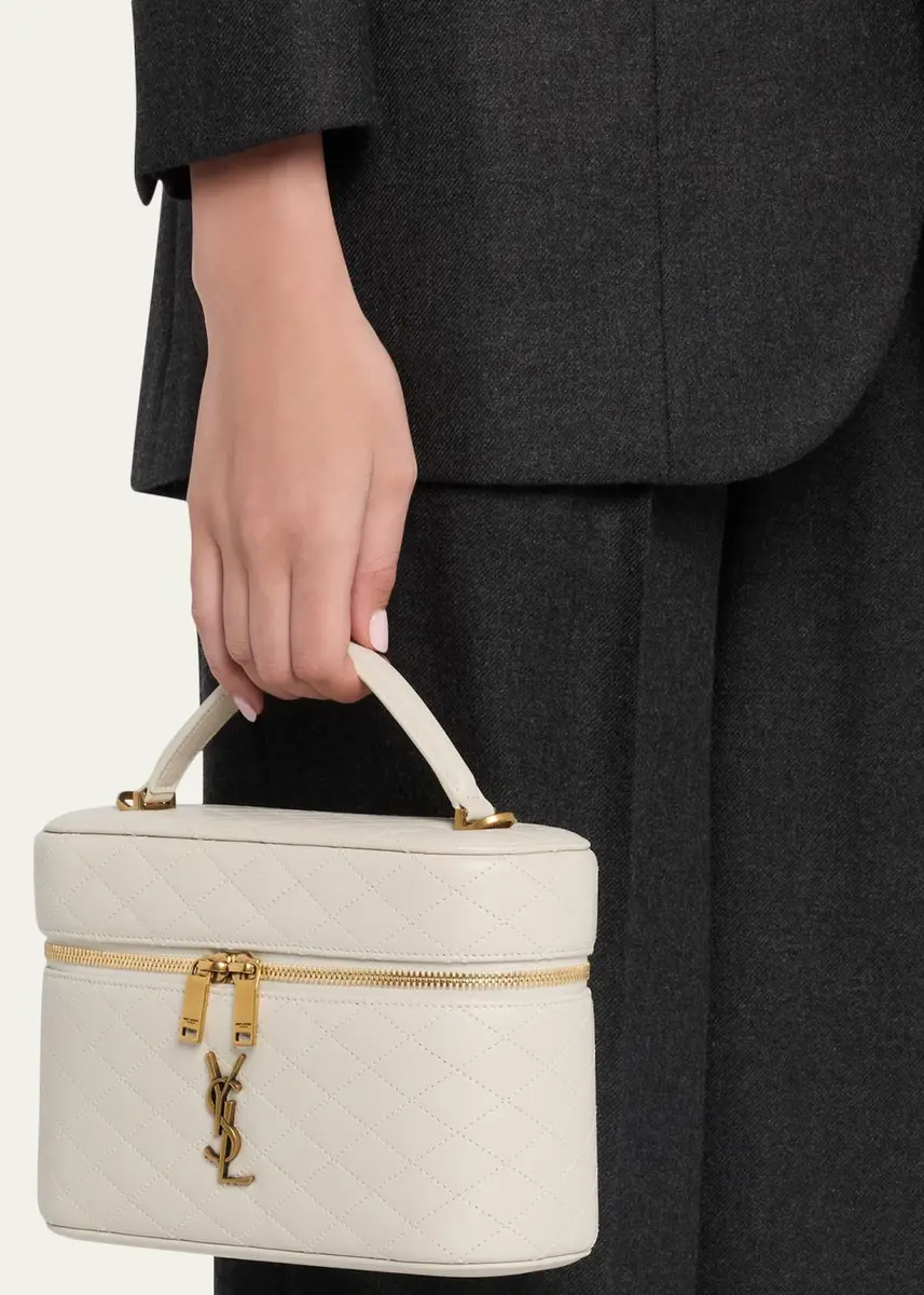 Saint Laurent Gaby Large YSL Vanity Bag in Quilted Leather | Thumbnail 6