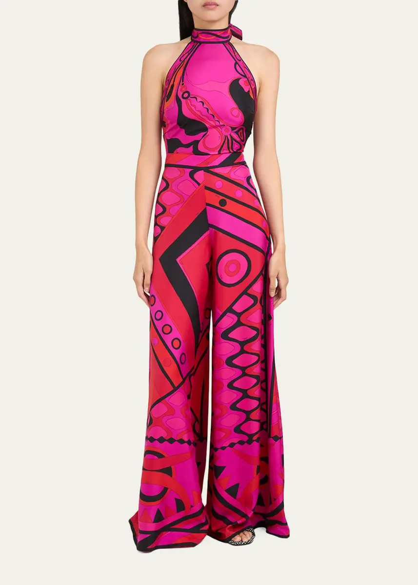 PUCCI Vivara Silk Twill Wide-Leg Pants | Thumbnail 2 PUCCI Vivara Silk Twill Wide-Leg Pants | Thumbnail 2