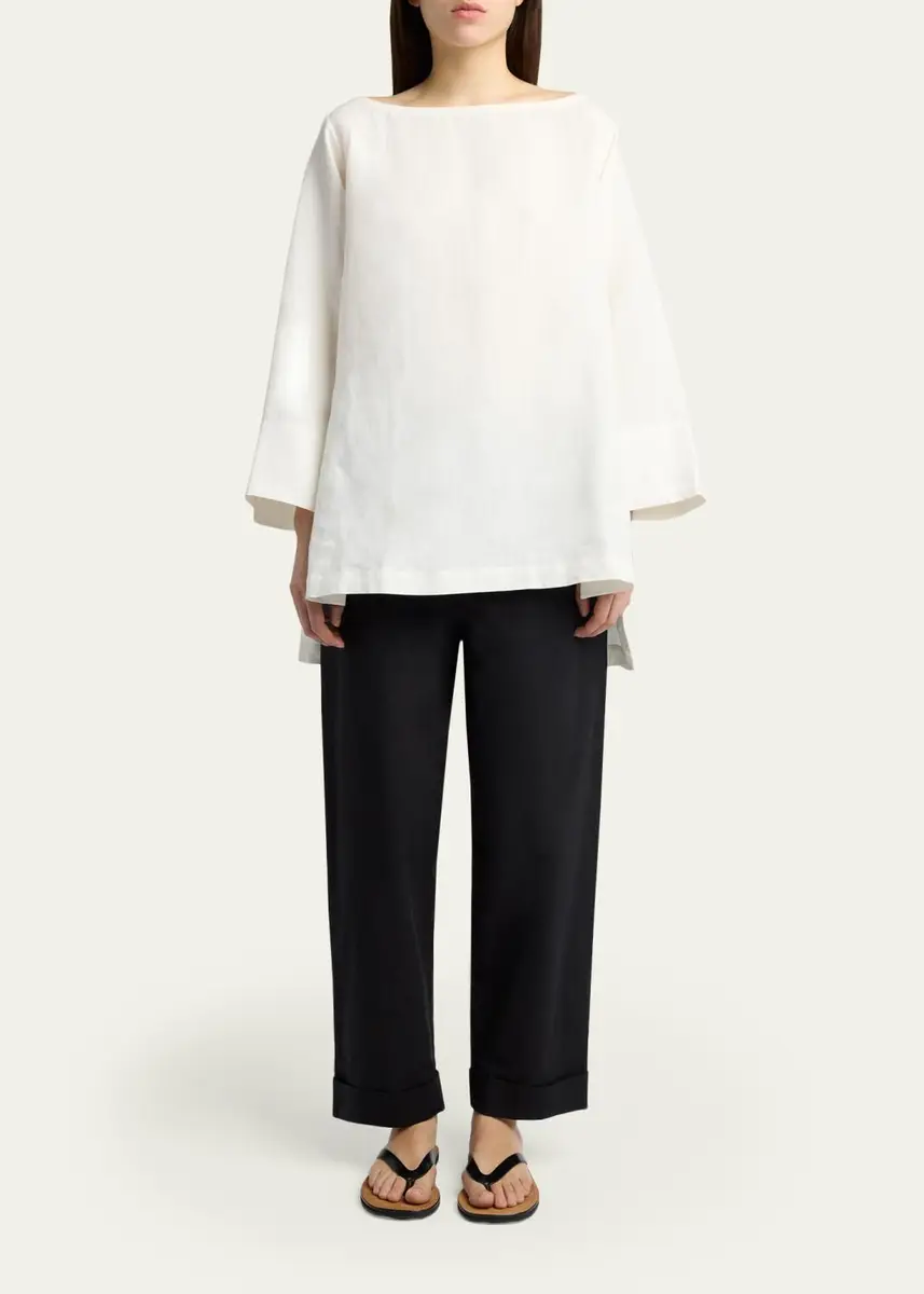 The Row Delano Straight-Leg Cotton Poplin Pants | Thumbnail 6 The Row Delano Straight-Leg Cotton Poplin Pants | Thumbnail 6