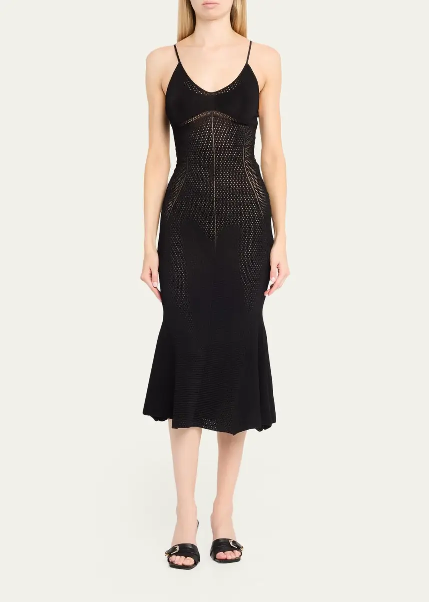 Givenchy Openwork Knit Midi Dress | Thumbnail 2