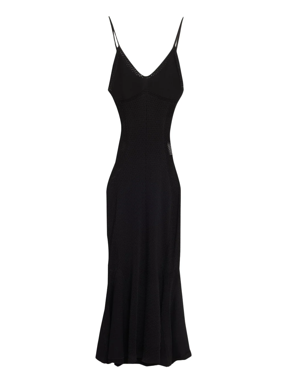 Openwork Knit Midi Dress