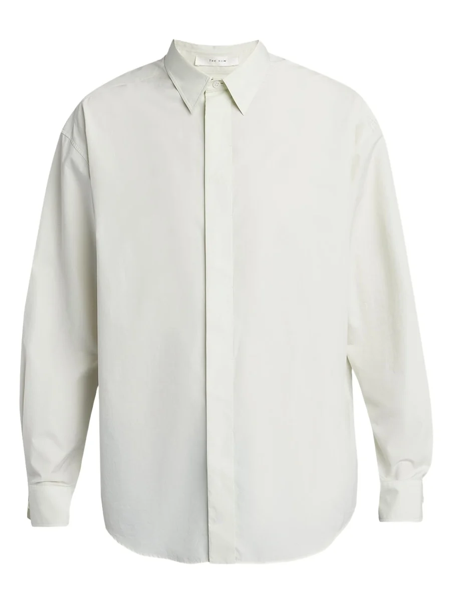The Row Men's Nilo Cotton Poplin Button-Down Shirt
