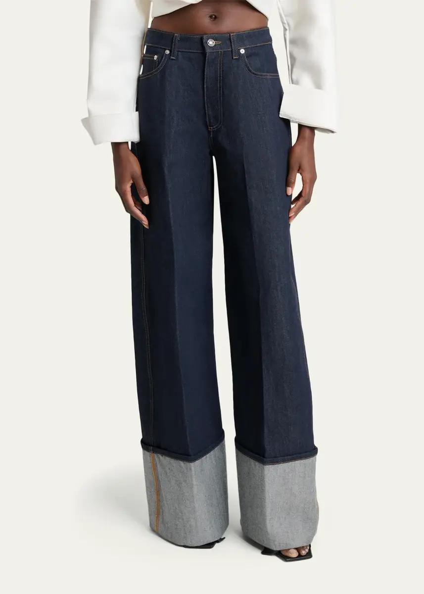 Givenchy Turn-Up Wide-Leg Denim Trousers | Thumbnail 4
