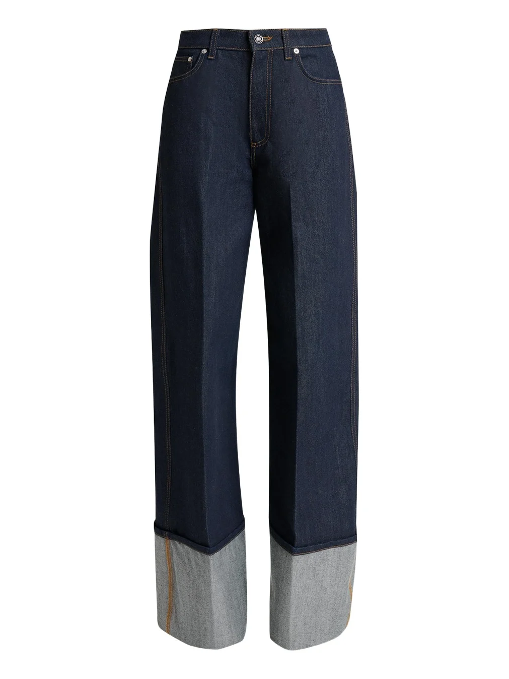 Givenchy Turn-Up Wide-Leg Denim Trousers
