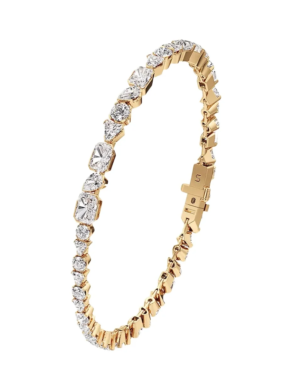 Meta Lab-Grown Diamond Eternity Bracelet in 18K Yellow Gold Meta Lab-Grown Diamond Eternity Bracelet in 18K Yellow Gold