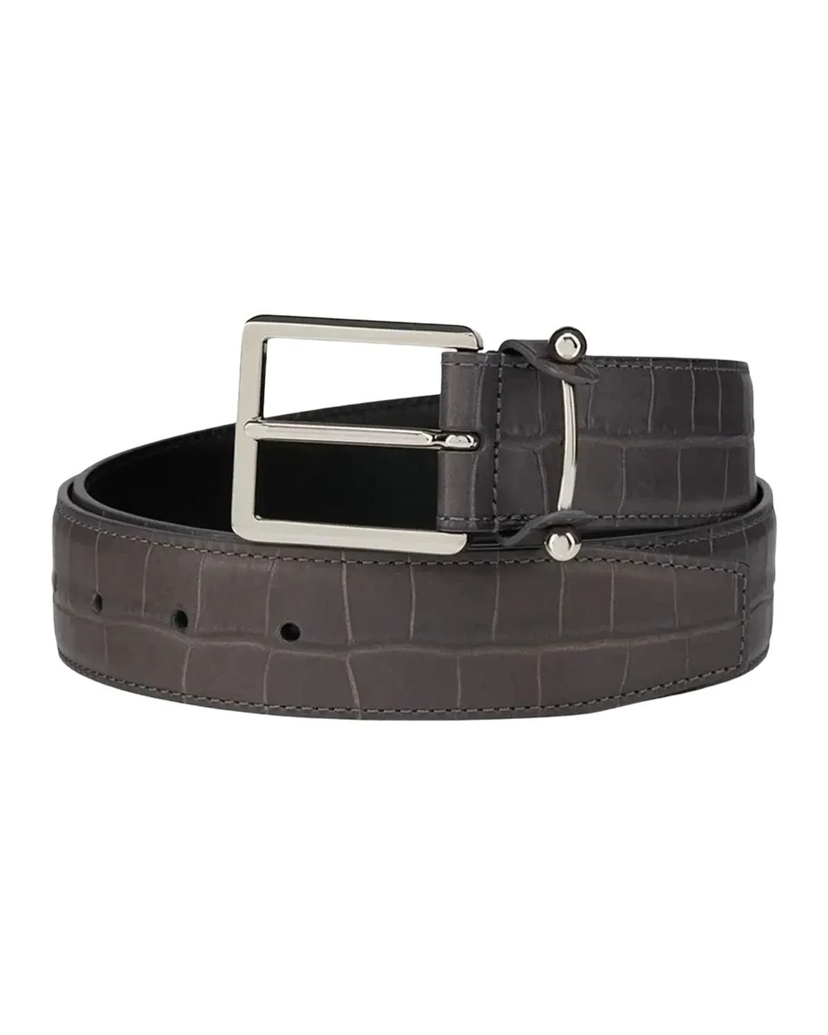 Men's Chambeliss Croc-Effect Leather Belt