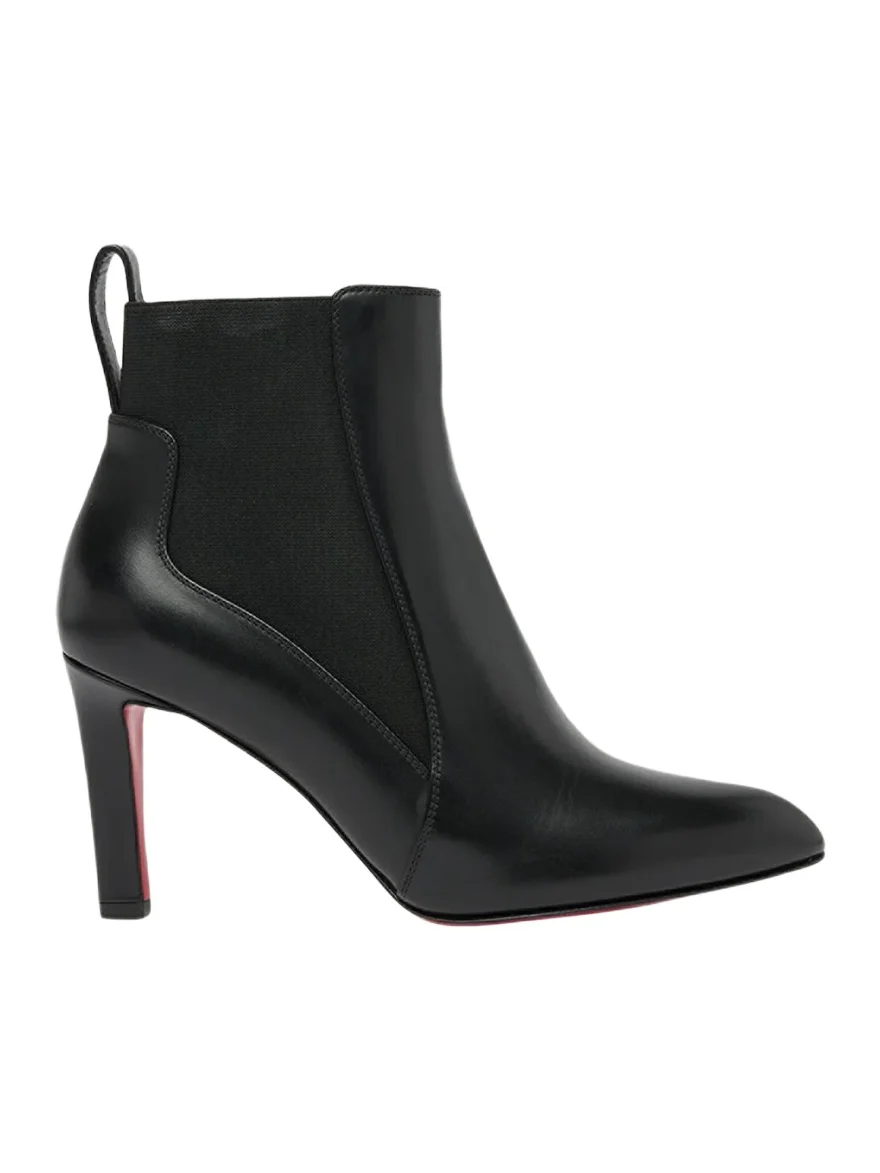 Christian Louboutin 85mm Fannylove Leather Chelsea Booties