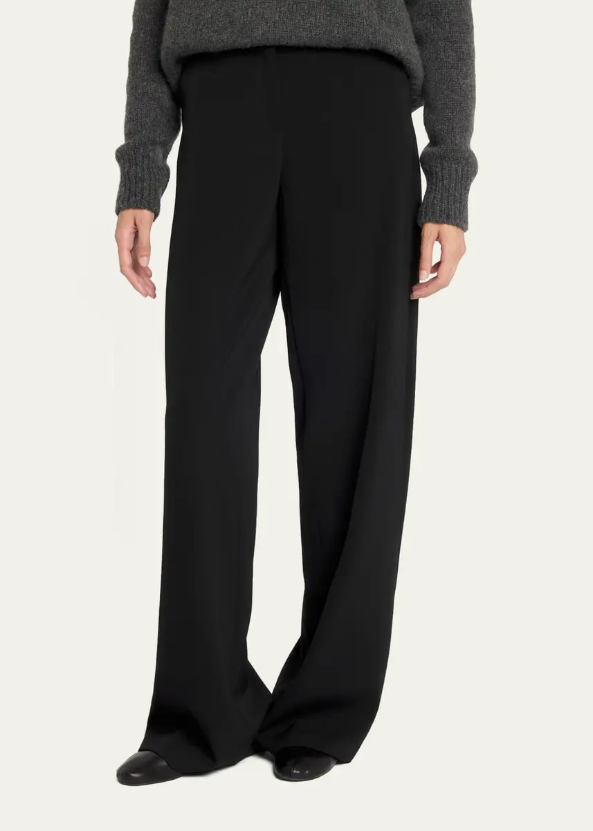 The Row Farah Wool-Cashmere Wide-Leg Pants | Thumbnail 4