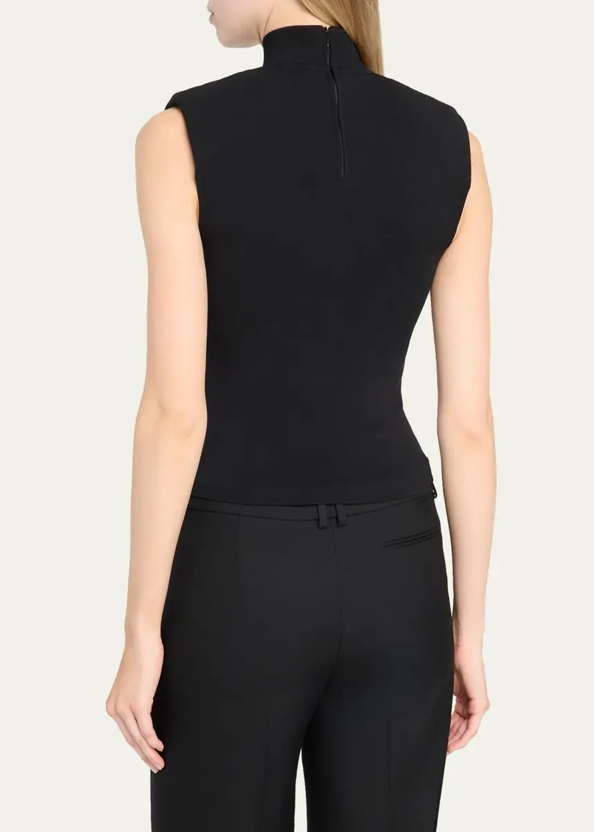 Toccin Diala Sleeveless Mock-Neck Knit Top | Thumbnail 3 Toccin Diala Sleeveless Mock-Neck Knit Top | Thumbnail 3