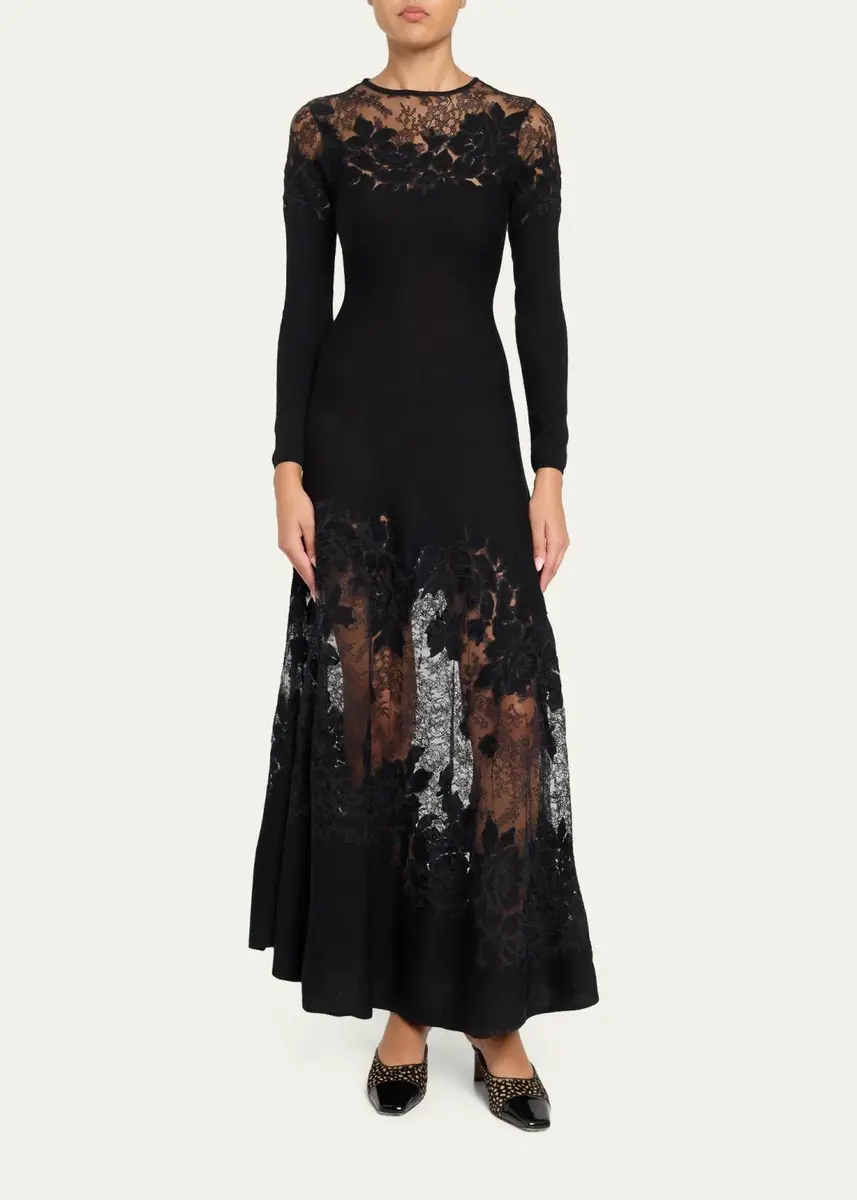 Ulla Johnson Clemence Long-Sleeve Lace Dress | Thumbnail 2