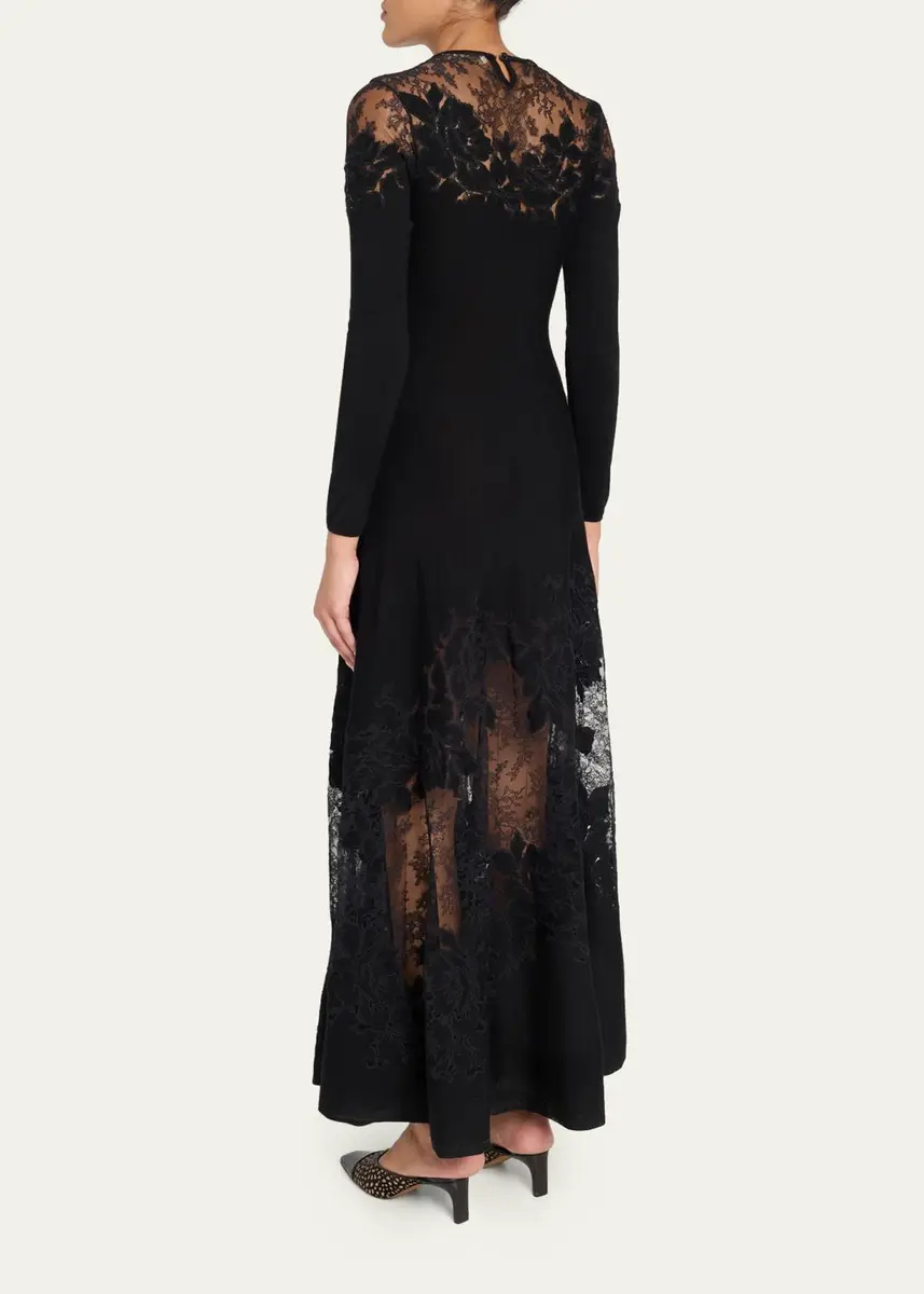 Ulla Johnson Clemence Long-Sleeve Lace Dress | Thumbnail 3