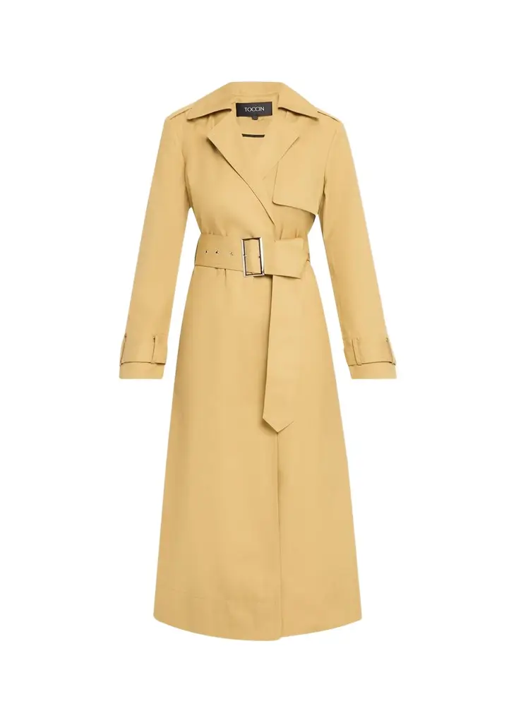 Toccin Declan Classic Belted Trench Coat